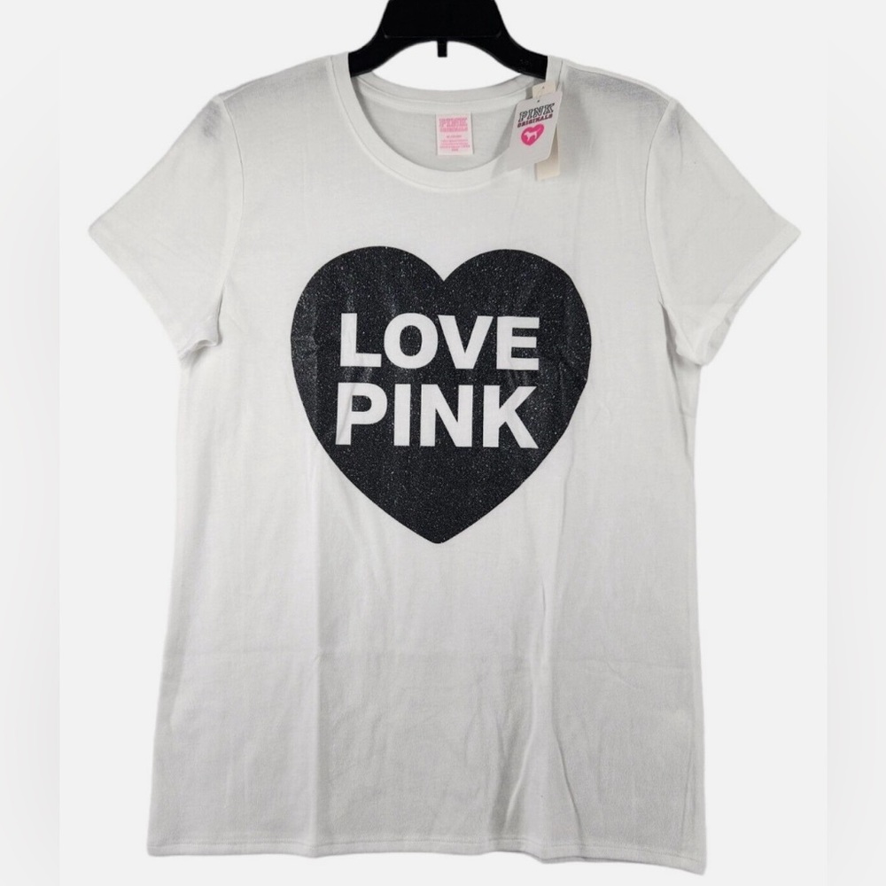 NWT VS PINK Originals Short Sleeve Campus Tee